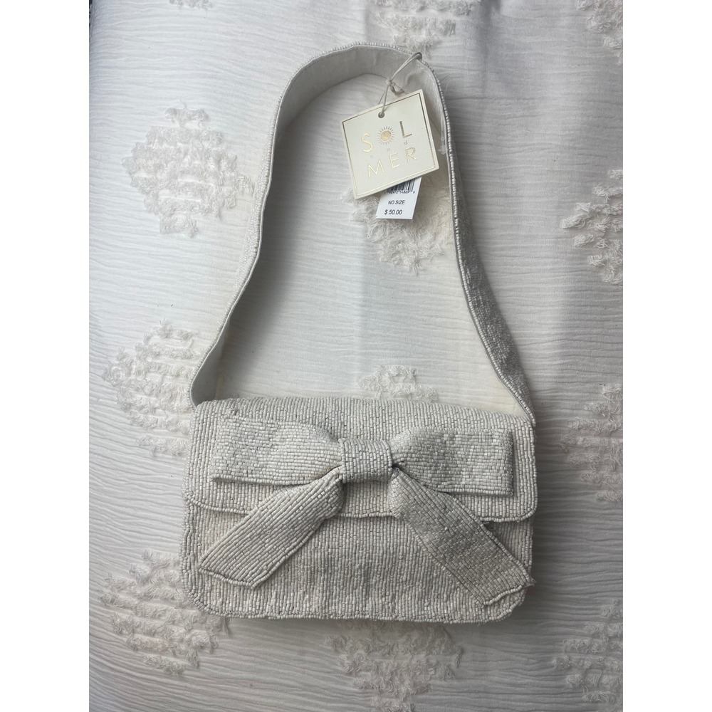 Bridal Bow Beaded Purse